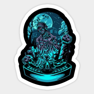 DJ ZOMBIE HALLOWEEN PARTY Sticker